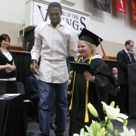 Former NFL Great Randy Moss Attends HIgh School Graduation of His Number One Fan