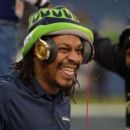Marshawn Lynch Makes Autograph Appearance to Promote Underwear Line at Seattle Area Champs Sports