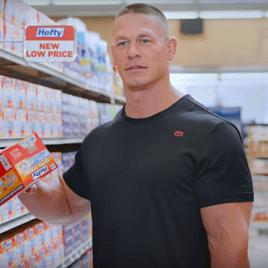 WWE Superstar John Cena Stars in Campaign for Hefty Trash Bags
