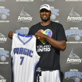 New Orlando Magic Star Serge Ibaka Makes Appearance at Team’s Youth Camp
