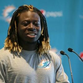 Miami Dolphins Breakout Running Back Jay Ajayi Holds West Palm Beach Autograph Signing