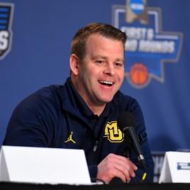 Marquette Basketball Coach Steve Wojciechowski Speaks at M Club Golf Outing Monday