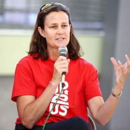 ESPN Tennis Broadcaster Pam Shriver Speaks at Billie Jean King and Friends Gala