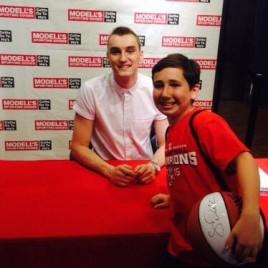 NBA Draft Prospect Sam Dekker Makes Autograph Appearance at Modell's Time Square