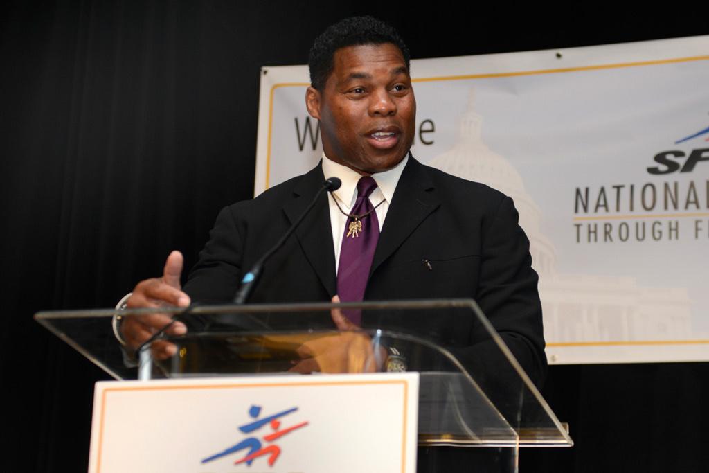 Former Heisman Trophy Winner Herschel Walker Speaks About Mental Health at Symposium
