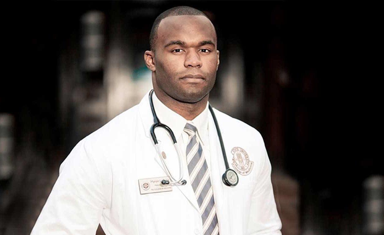 Former Football Star Myron Rolle Joins Coronavirus Fight as a Doctor
