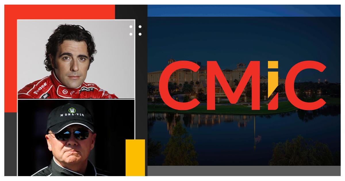 CMiC Books Motorsports Legends Geoff Bodine and Dario Franchitti for Trade Show Booth Appearance
