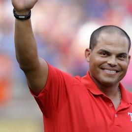 Texas Rangers Great Ivan Rodriguez Appears at Team Fan Fest Autograph Signing