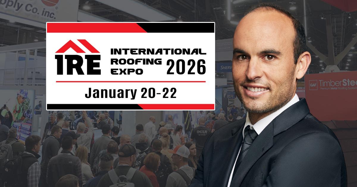American World Cup Legend Landon Donovan to Make Appearance at International Roofing Expo