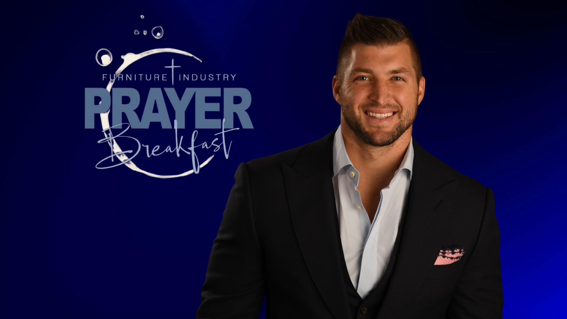 Christian Sports Speaker Tim Tebow to Keynote Furniture Prayer Breakfast