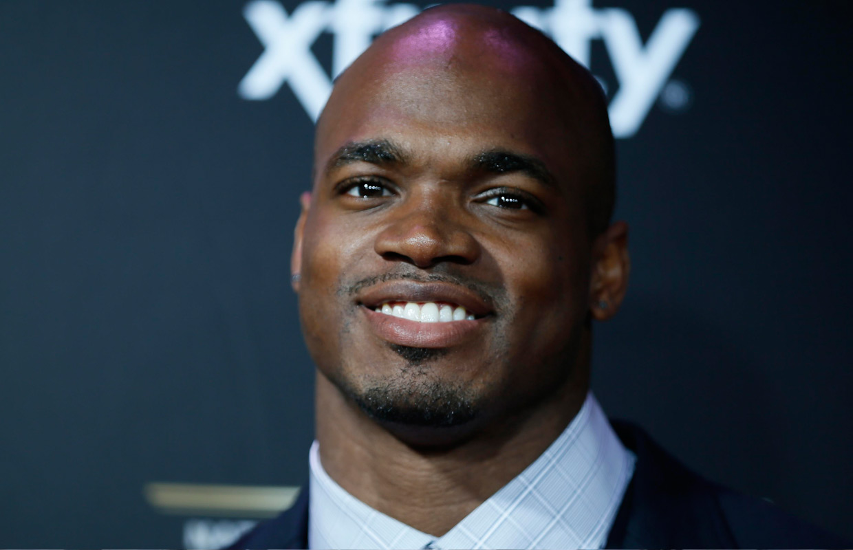 Adrian Peterson Speaking Fee and Booking Agent Contact